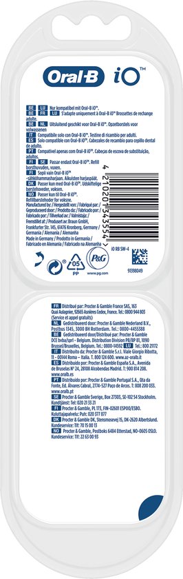 Oral-B IO Gentl-e Buis Care Opzetborstels - Wit - 4 Stuks