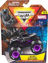 Hot Wheels Monster Jam truck Marvel Black Panther - monstertruck 9 cm schaal 1:64