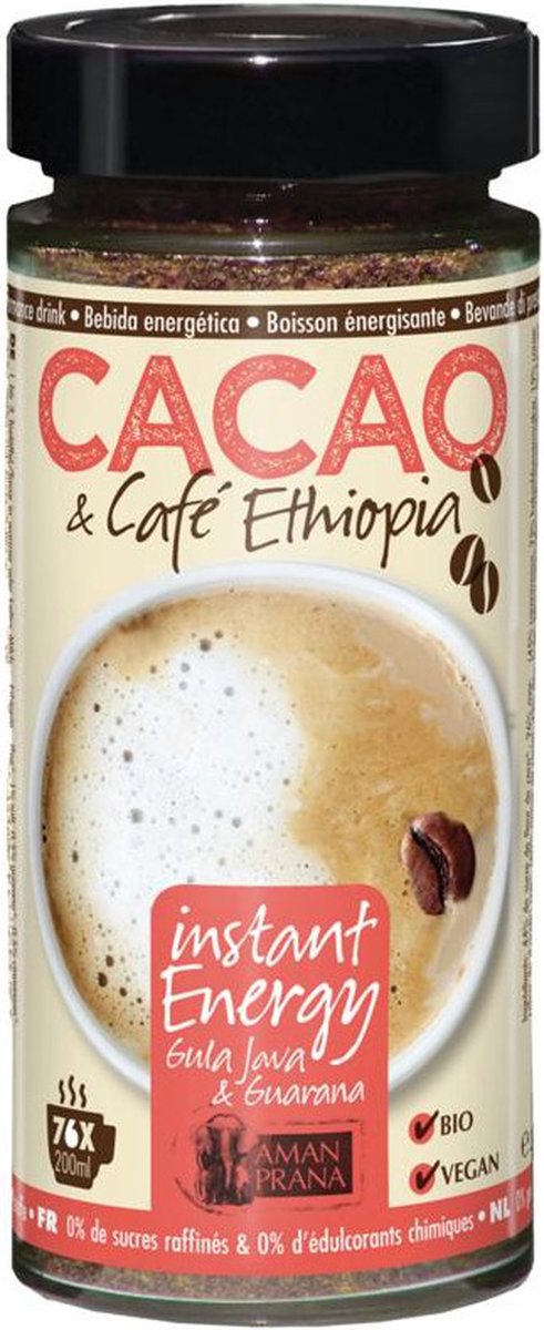 Goedkoopste Aman Prana Cacao & Café Ethiopia 230GR