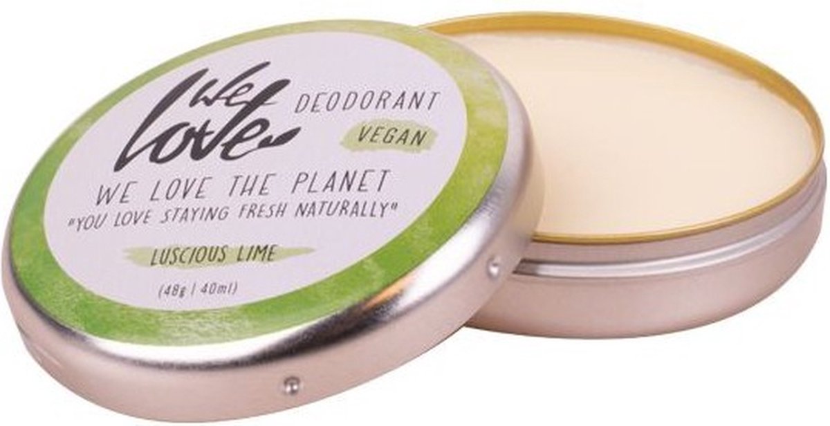 Goedkoopste VEGAN Deodorantcrème - We love the planet Luscious Lime
