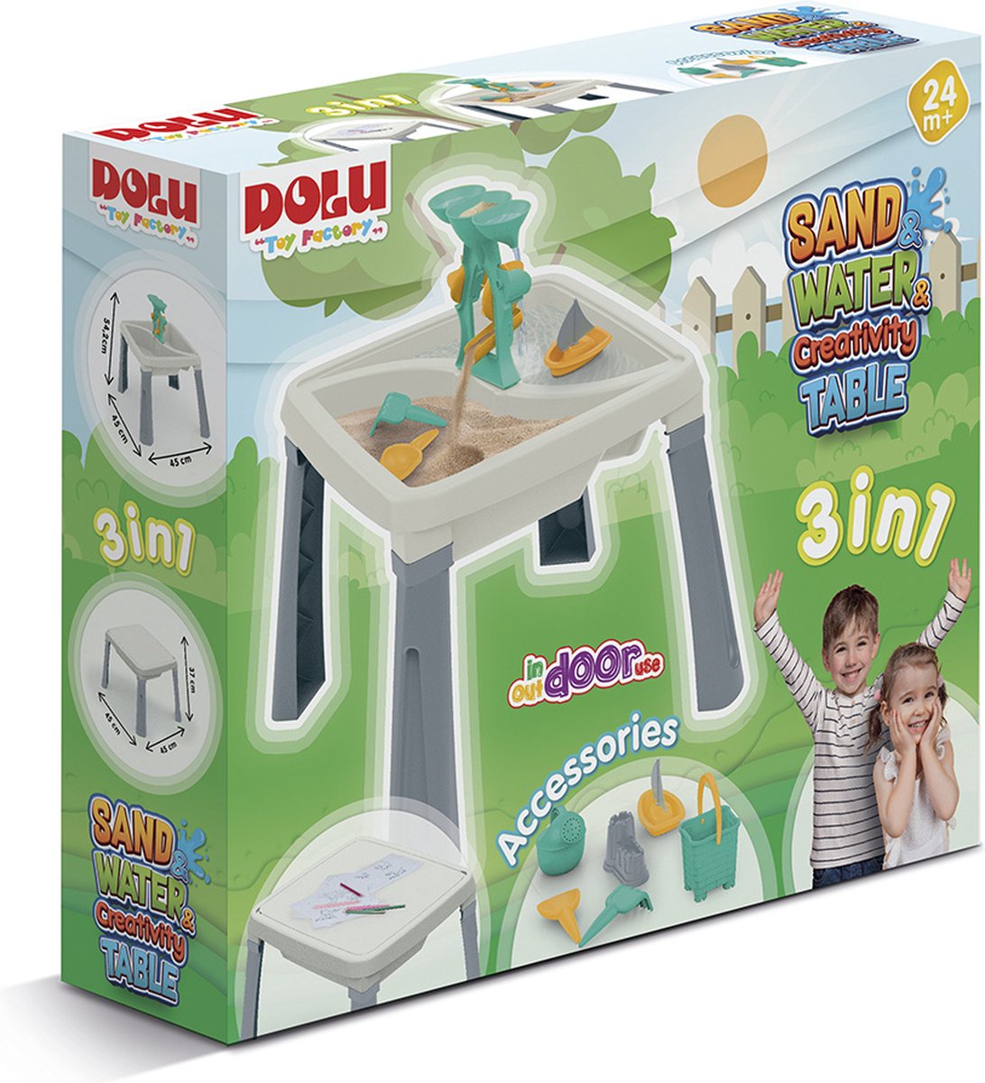 Dolu Zand en Watertafel Creativity - Grijs/Wit - Voor binnen & buiten - 2677 — afbeelding 7