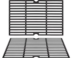 Gietijzeren grillrooster 419x546 cm - geschikt voor Tepro Toronto Taino - Reserveonderdelen voor houtskoolgrill - Aktiva Angular EL Fuego Montreal - 2 stuks