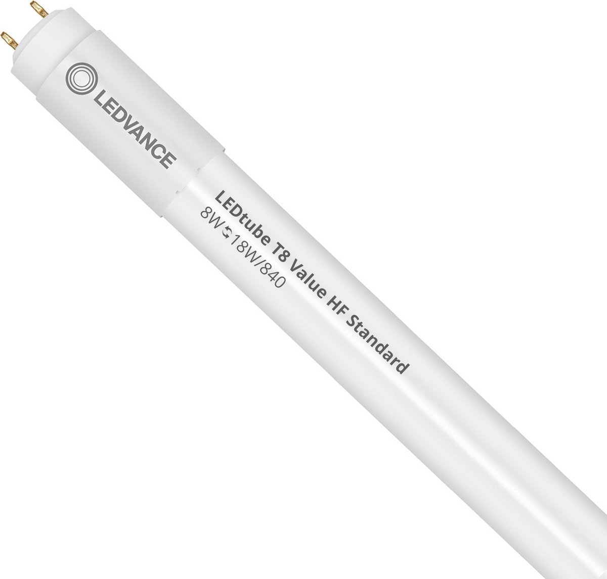 Ledvance - LED Buis T8 Value (HF) Standard Output 8W 900lm - 840 Koel Wit | 60cm - Vervangt 18W