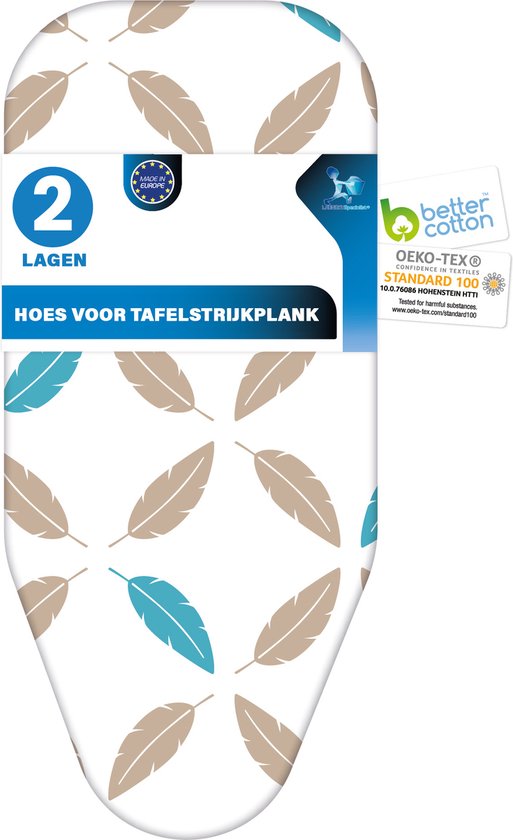 KADAX Strijkplankhoes met koord, strijkbeschermer van katoen