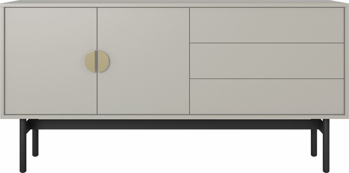 Selsey STOON - TV-meubel - 3 lades - grijs beige