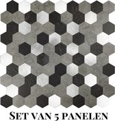 Hexagone Argent/ Zwart