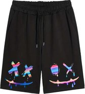 Short Design avec Smiley - Jolies poches - Chilling - Course à pied - Sports - Gym - Fitness