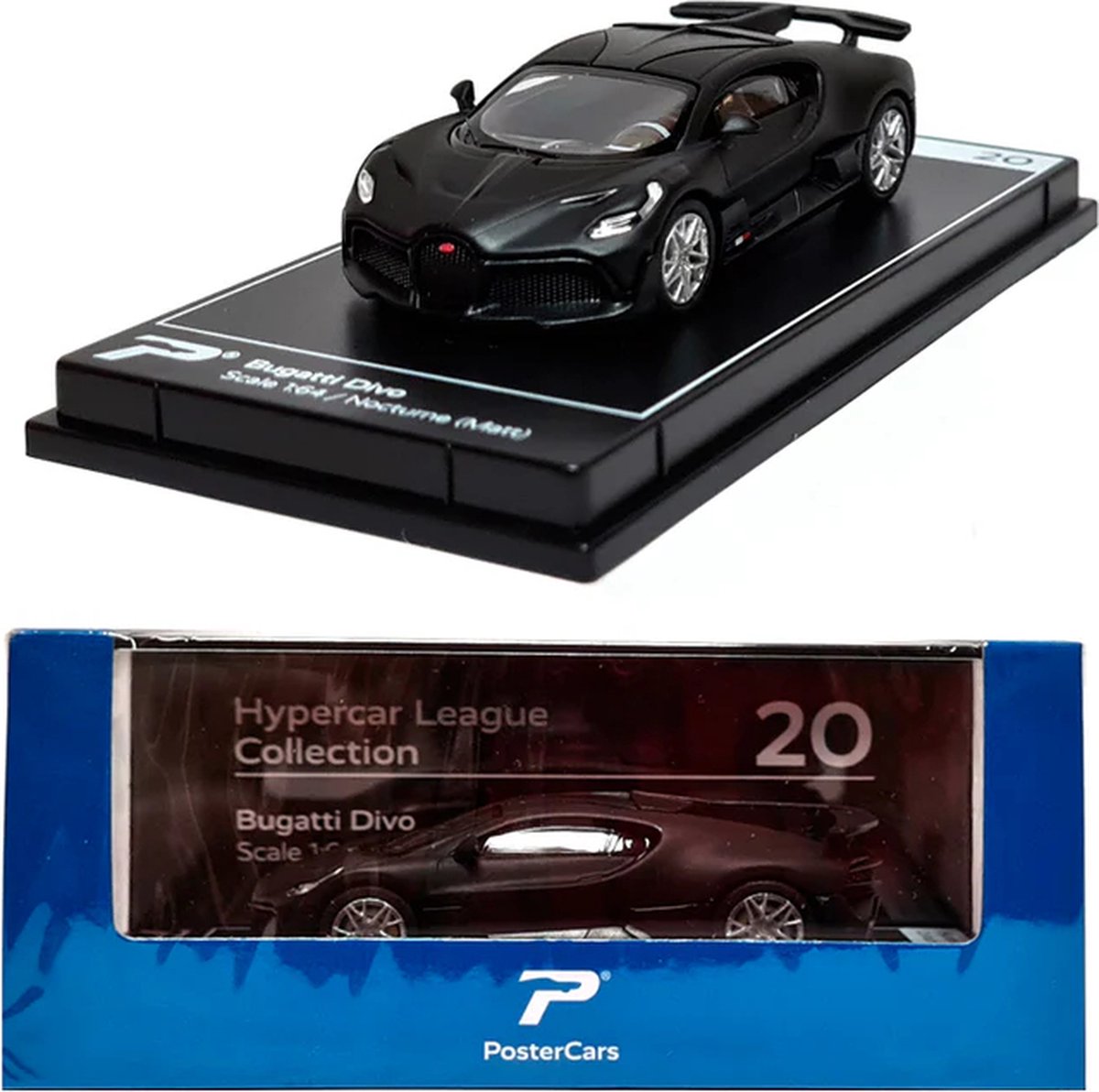 Bugatti Divo 1-64 Hypercar League Collection Postercars Die-cast