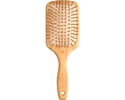 foto van Olivia Garden Healthy Hair Borstel Bamboo Collection Ionic Massage Brush Large