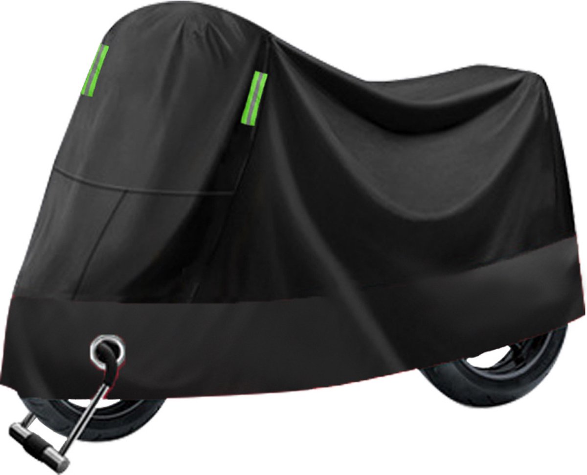Motorhoes & Scooterhoes - 295*110*140 cm - met Windscherm - Scooter Hoes - Waterdicht Buiten - Universeel voor alle Scooters / Motors - Waterdicht Oxford - Geschikt voor Binnen en Buiten - Waterafstotend