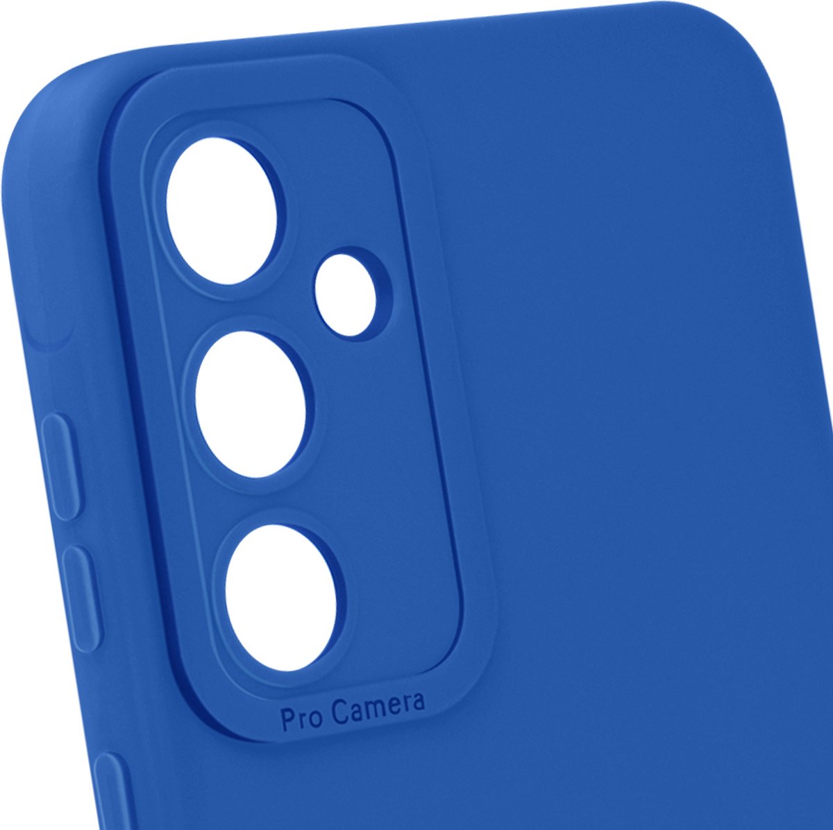 Avizar Hoes Geschikt voor Samsung Galaxy A55 5G Camerahoes ontwerpen, Blauw