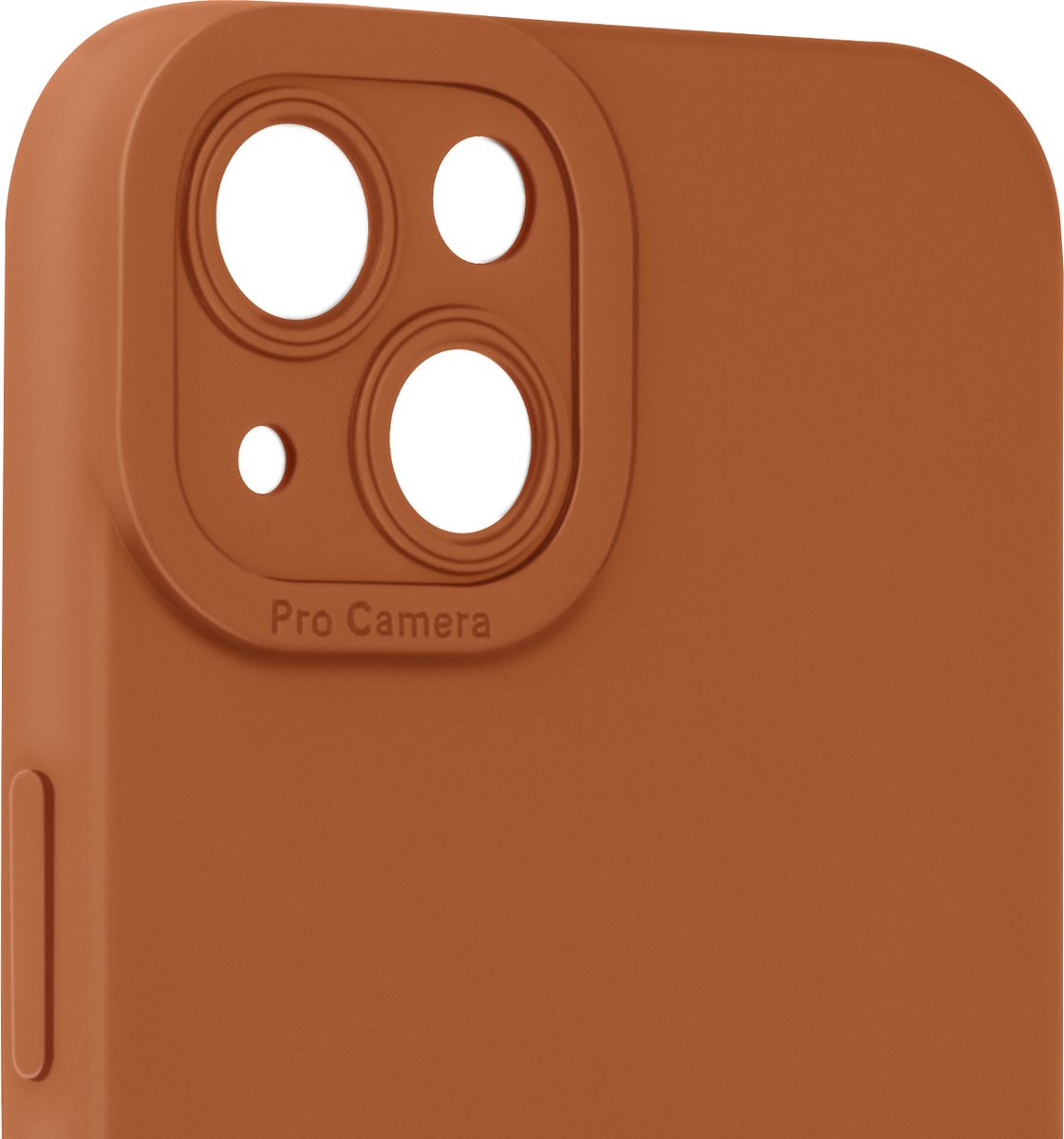 Avizar Hoes Geschikt voor iPhone 13 Mat Beschermde Camera, Lichtbruin
