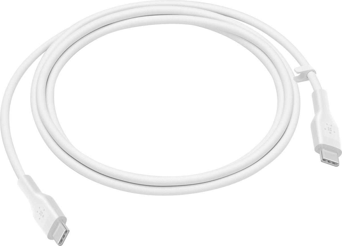 Belkin 2-Pack Gevlochten USB-A/Lightning-Kabel, 1,5M - zachte, flexibele snellaadkabel, usb a to lightning cable, Lightning-laadkabel voor iPhone 14 en eerder, iPad 9e gen., AirPods - wit