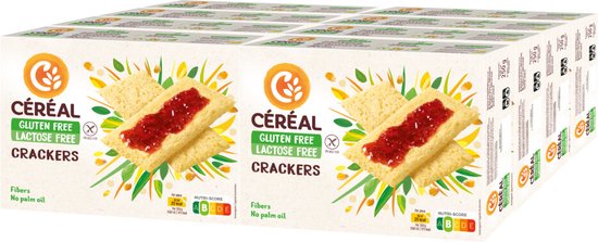Céréal Crackers Glutenvrij & Lactosevrij - 8 x 250 gr - Voordeelverpakking
