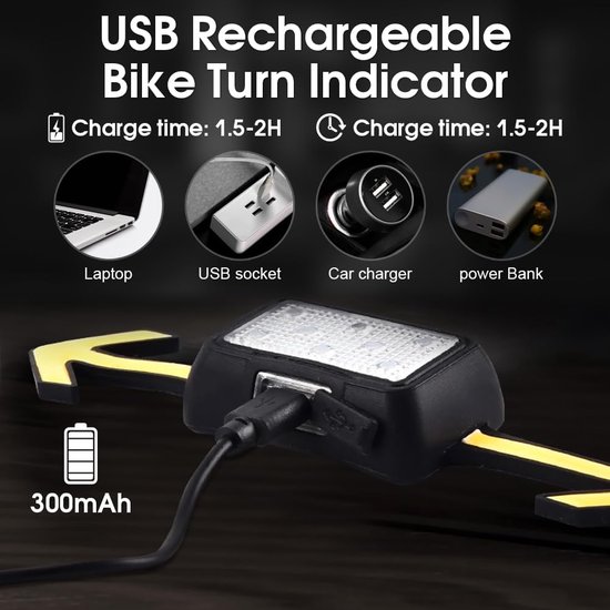 Clignotants Sans Fil Vélo - Feux Télécommandés Rechargeables USB Pour Casque Ou Guidon - Sécurité Cyclisme (Rouge/Bleu)