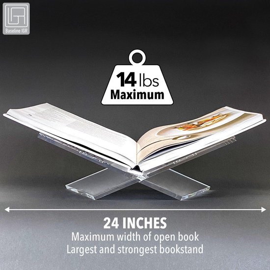 Boekenstandaard transparant A5 boeken