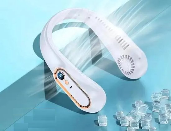 HandFan 5000 MAh Neck Fan Rotorvrije Ventilator, Draagbare USB Handenvrije Nekband 3 Standen 15 Uur Werktijd Draagbaar En Oplaadbaar Voor Buitengebruik Zwart 1663873618