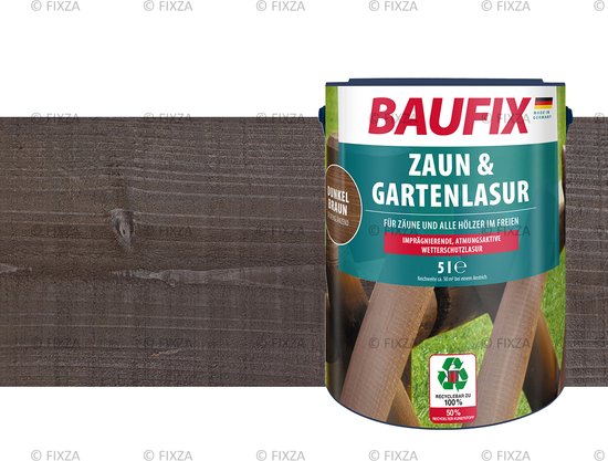BAUFIX Schutting en Tuinbeits donkerbruin 5 Liter