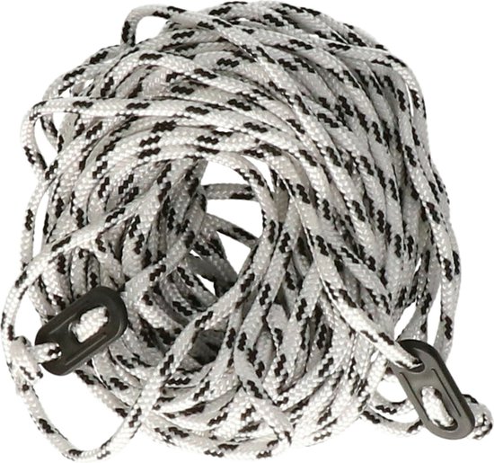 Redcliffs Scheerlijnen / touwen met gatspanners - 4x - zwart/wit - 4 mm x 10 meter - tent scheerlijn van Redcliffs — afbeelding 4