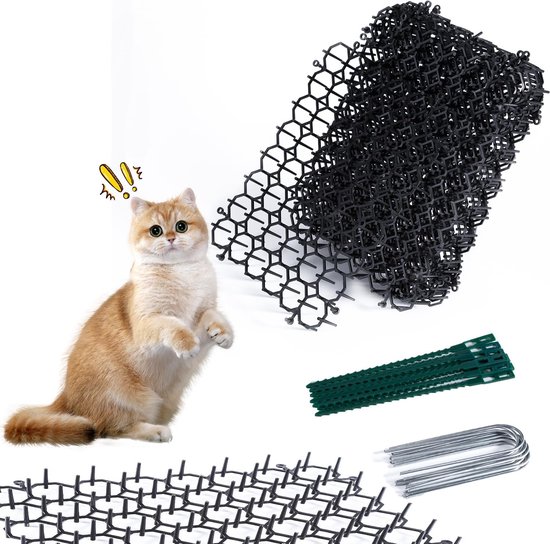 Foto: Doornrooster tegen katten 10 stuks dierenbarri re met spikes anti kattenmat voor buiten plantenbescherming