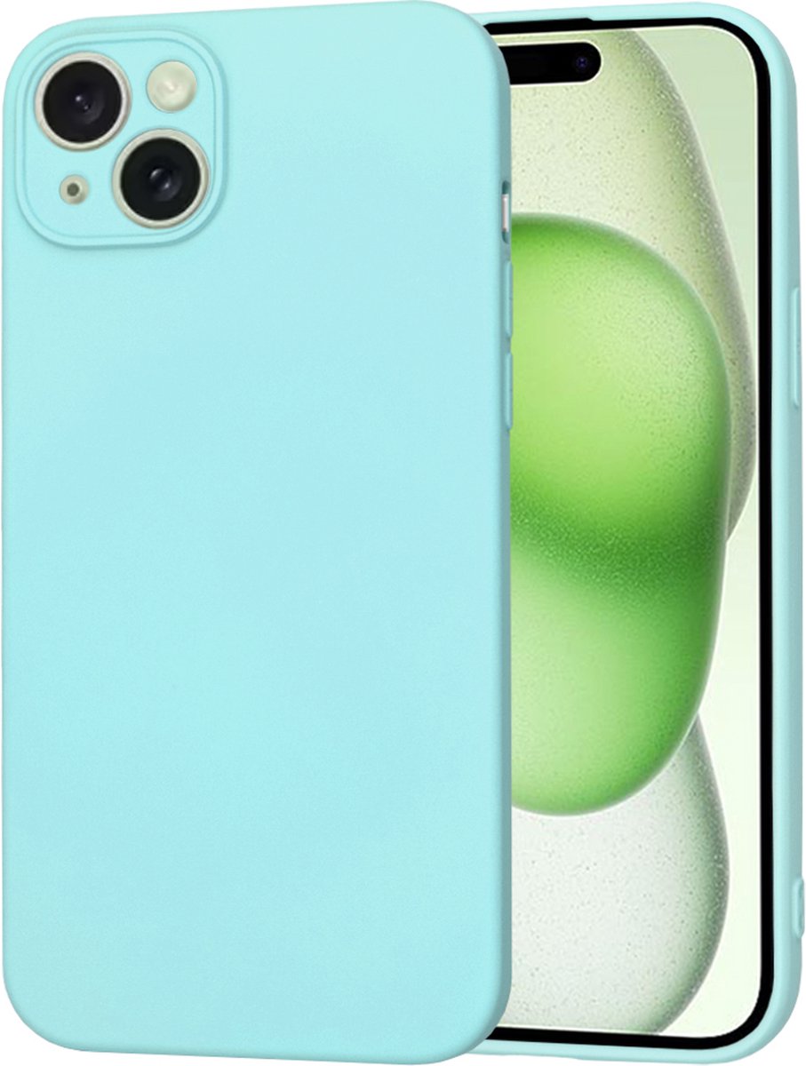 Techsuit Soft Flex Silicone Back Cover hoesje voor Apple iPhone 15 Plus - Sea Blue