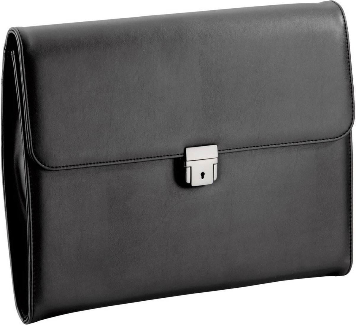 D&N Easy Business Conferentietas feingenarbtes PU mit Organizer 36 cm (schwarz)