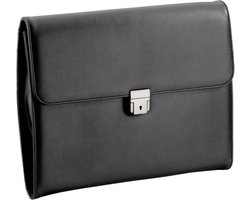 D&N Easy Business Conferentietas feingenarbtes PU mit Organizer 36 cm (schwarz)