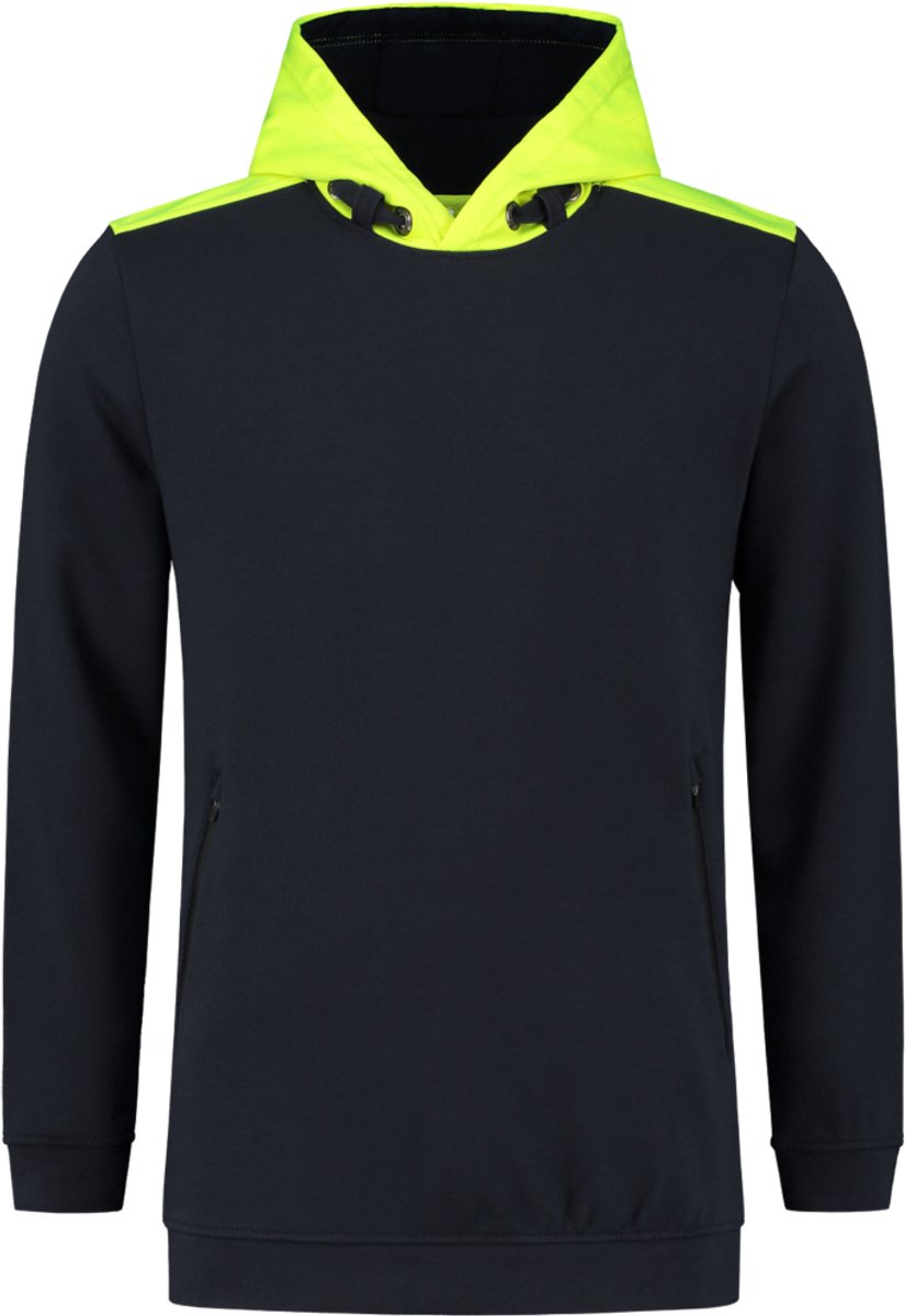Tricorp 303005 Sweater High Vis Capuchon - Inkt/Fluo Geel - S