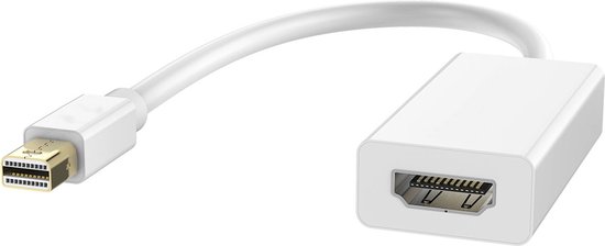 Foto: Mmobiel mini display port naar hdmi adapter voor macbook mac microsoft thunderbolt wit