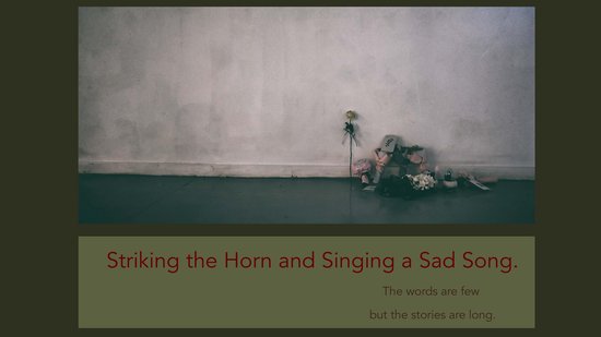 Striking the Horn and Singing a Sad Song - cover