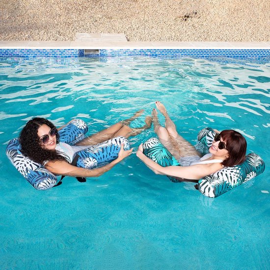 PENGXIANG Bouées Gonflables pour Adultes pour Piscine avec Appui-Tête Été Portable Chaise de Natation Douce Hamac de Piscine Flotteurs de Piscine