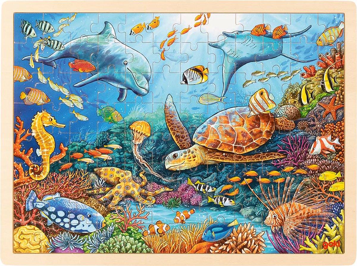 Goki Houten Legpuzzel Great Barrier Reef 96st.
