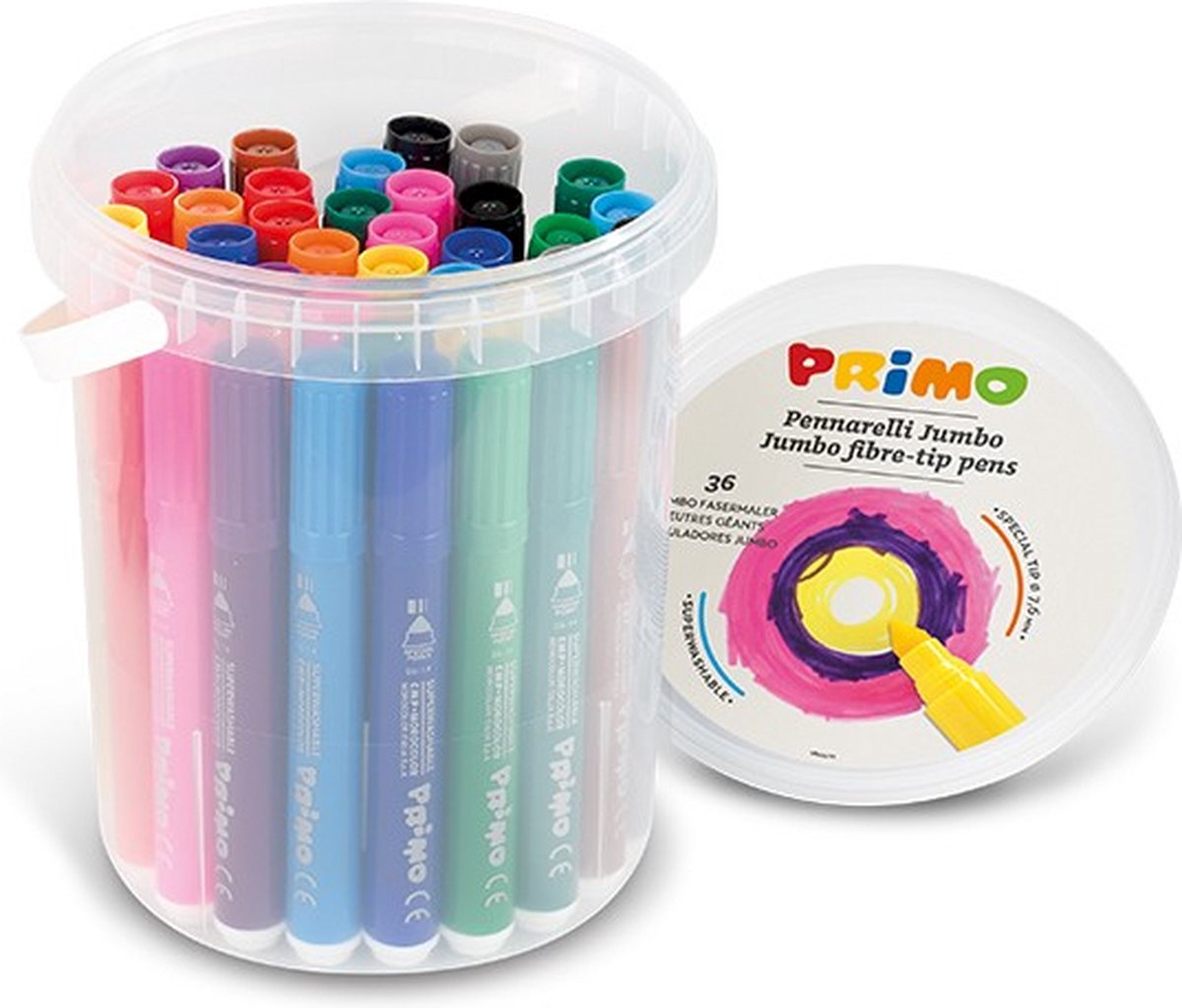 Primo 622BPJ36N viltstift Multi Meerkleurig 36 stuk(s)