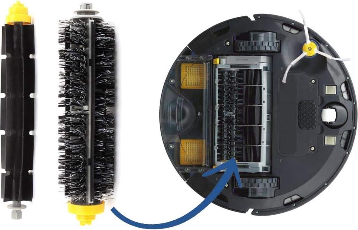 MIRTUX Bumperset, compatibel met Roomba stofzuigerrobot, set van 2, voor alle modellen - beschermende accessoires voor 500, 600, 700, 800, ... zelfklevend schuim tegen botsingen