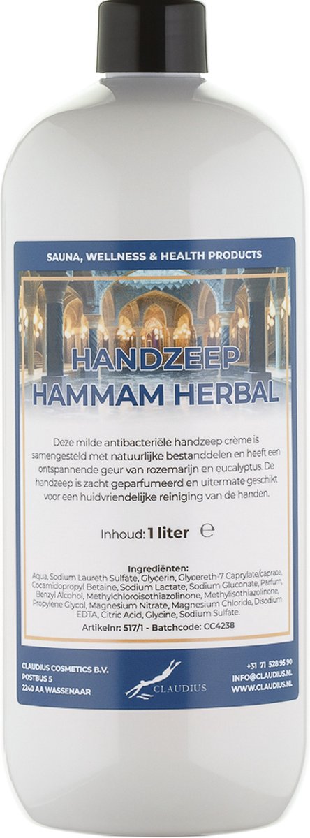 Goedkoopste Handzeep Hammam Herbal 1 liter