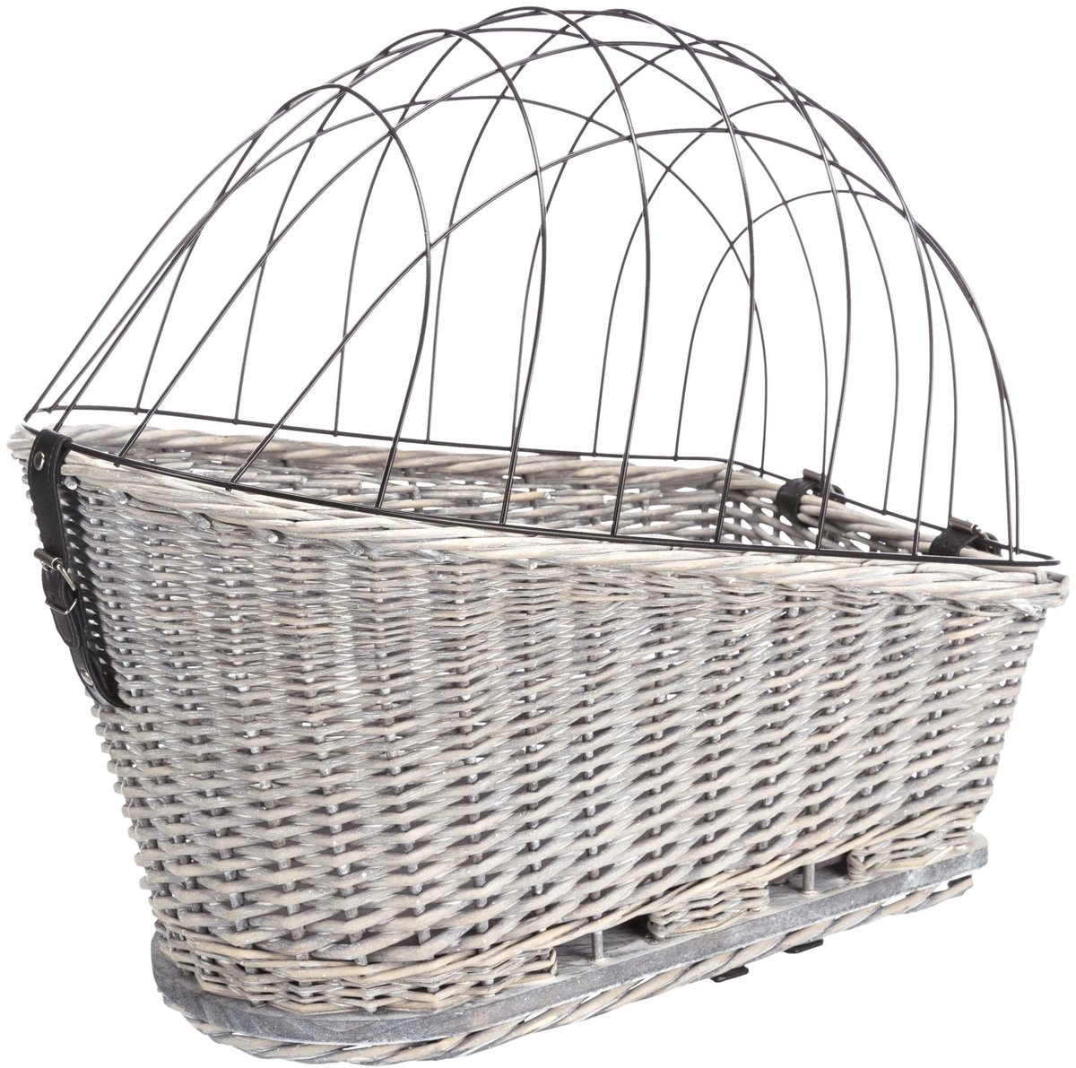 Bol.com Trixie - Fietsmand - Bagagedrager - Met Rooster - Grijs - 55X35X49 cm aanbieding