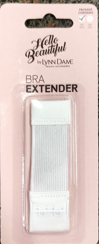 BH-verlenger - Wit - Bra Extender - BH Verlenger - BHverlenger - BH Accessoires - BH verlengstuk - 25mm - 2 haakjes