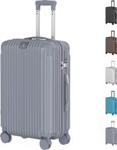 Voyagoux® - Handbagage Reiskoffer - 40L - Koffers - Reiskoffer met wielen – Nardo grijs - TSA Slot