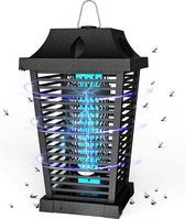 Elektrische insectenverdelger uv-muggenlamp elimineert muggen motten 20 W 4500 V krachtige waterdichte elektronische muggenvernietiger vliegenvallen voor binnen en buiten terras tuinen met zomerse sfeer