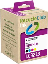 RecycleClub Cartridge compatibel met Brother LC-3213 Multipack K10199RC