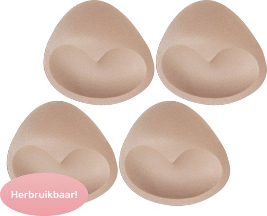 Soft & Silky BH pads - 4 Stuks - Dames vullingen - Ademend - Waterbestendig - Push up - Nipple covers - Plak - Tepel - Plakkers - Stickers - Boob tape