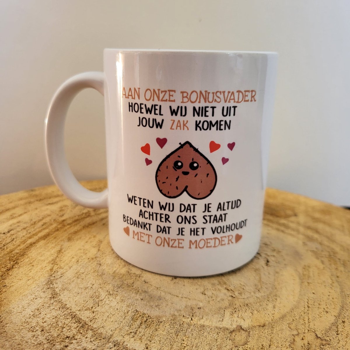 Beker - Aan ONZE bonusvader - Vaderdag - Grappige beker bonusvader