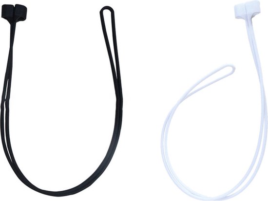 2x Sangle Magnétique Somstyle Adaptée aux Apple Airpods 1 / 2 / 3 / Pro 1 & 2 - Sangle en Siliconen Anti-Perte pour Écouteurs sans Fil - Cordon - 70 cm