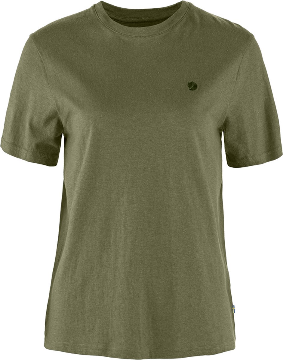 Fjällräven Hemp Blend T-shirt Met Korte Mouwen Groen S Vrouw