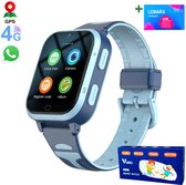VUBIO 4G Kinder Smartwatch D1 - GPS - Incl. SIM - Videobellen - Blauw