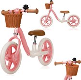 Lionelo Alex Plus Kinderloopfiets – Voor 3 tot 6 Jaar – EVA Schuimbanden – Verstelbaar Zadel & Stuur – Stalen Frame – Stuurbegrenzing – Inclusief Mandje & Bel – Tot 30 kg