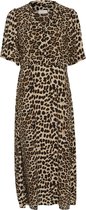 Kaffe Jurk Kaarina Long Dress 10552340 105798 Classic Leopard Dames Maat - 42