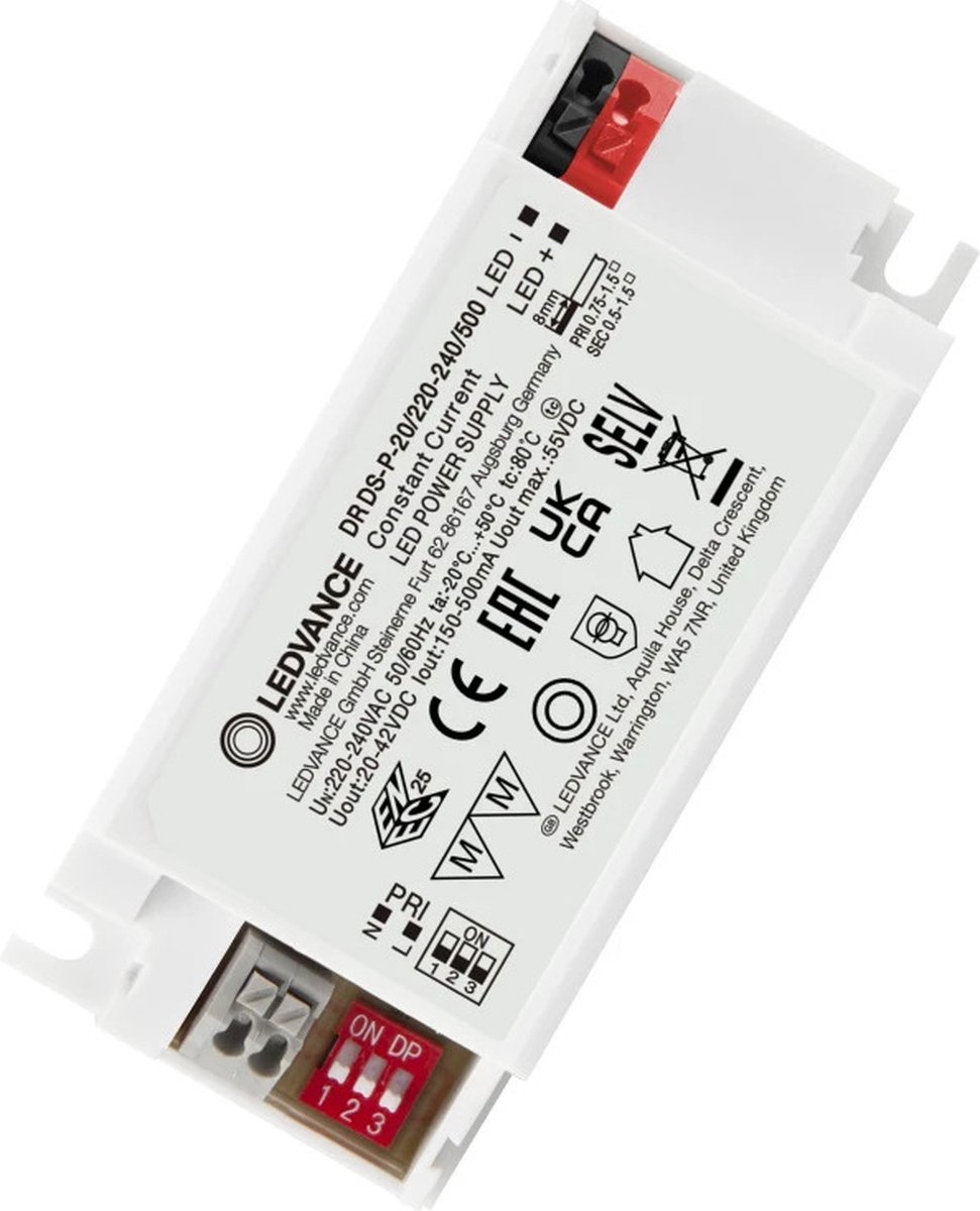 Ledvance LED Driver | LED DRIVER DIP-SWITCH -20/220-240/50020V/42V | IP20