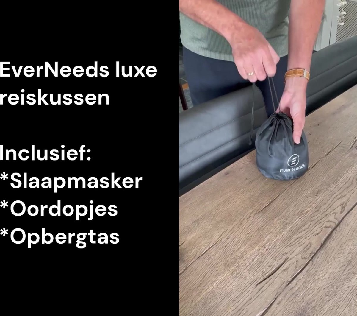 Oogmasker En Oordopjes Reiskussen Van Traagschuim, Nekkussen Met 3D-oogmasker En U-vorm Reiskussen