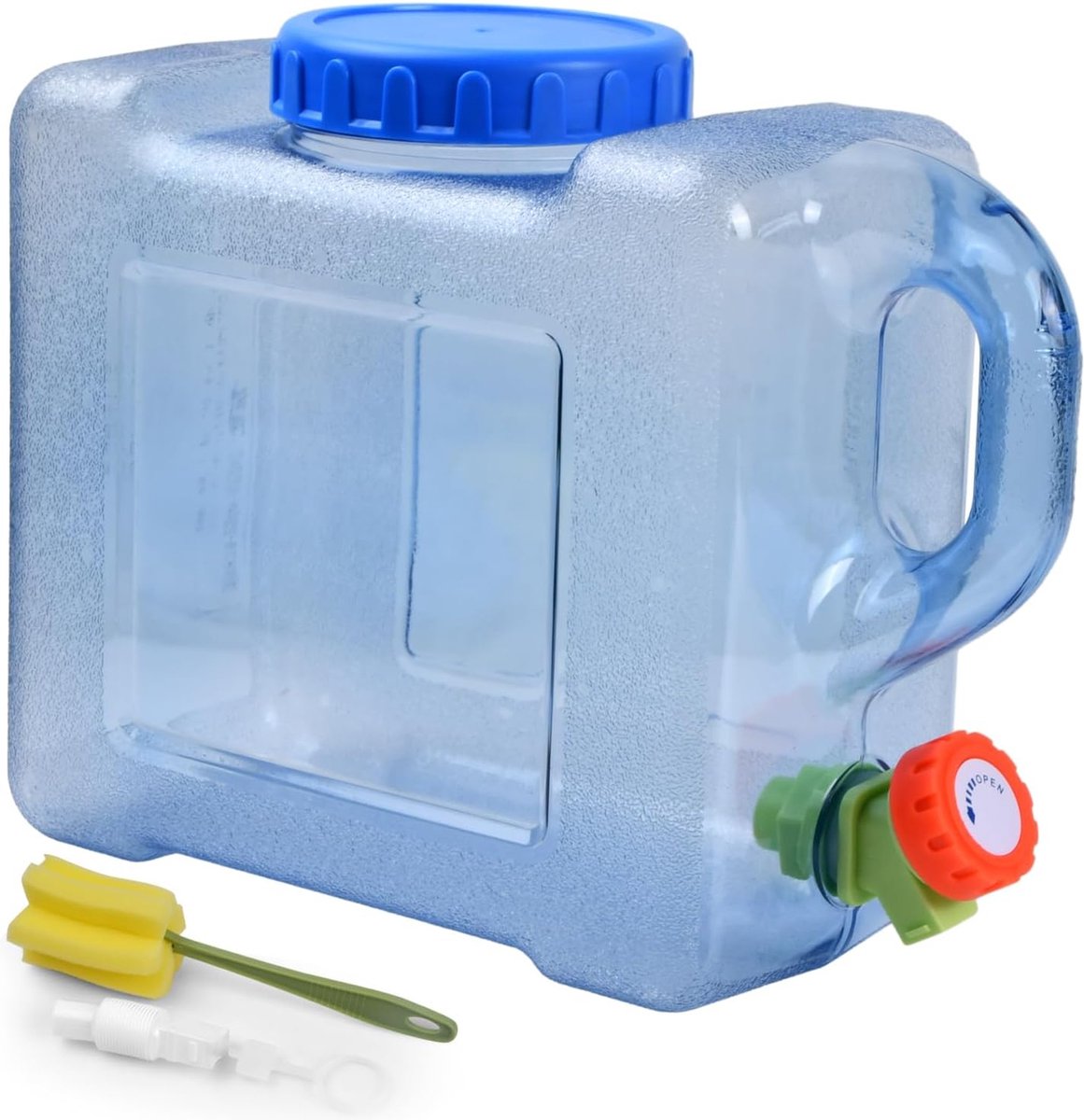 Relaxdays jerrycan met kraan, met schroefdop, watertank, voor camping & tuin, kunststof, 12